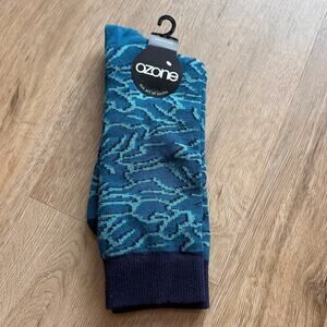 NWT Ozone Blue Pattern Socks